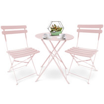 Pink outdoor dining deals set